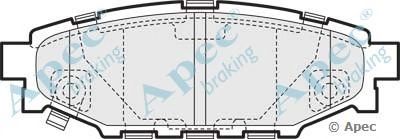 APEC BRAKING pad1453 -  Комплект тормозных колодок, дисковый тормоз